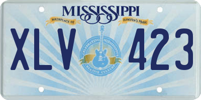 MS license plate XLV423