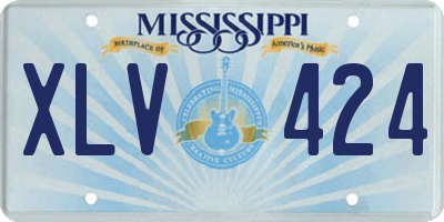 MS license plate XLV424