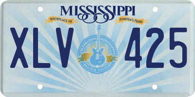 MS license plate XLV425