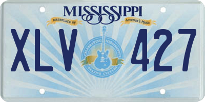 MS license plate XLV427