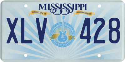 MS license plate XLV428