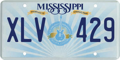 MS license plate XLV429