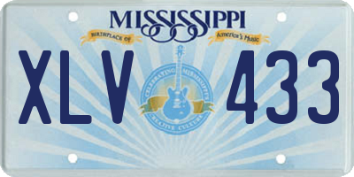 MS license plate XLV433