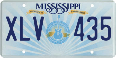 MS license plate XLV435