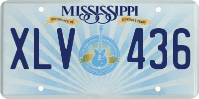 MS license plate XLV436