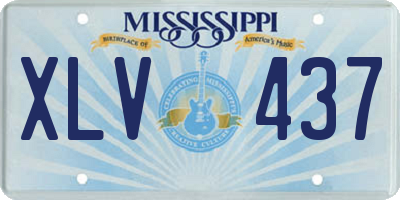 MS license plate XLV437