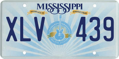 MS license plate XLV439