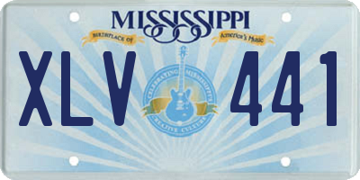 MS license plate XLV441