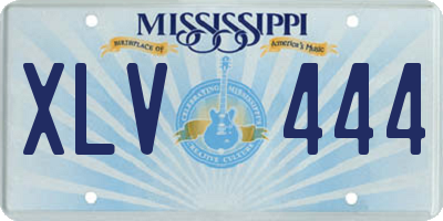 MS license plate XLV444