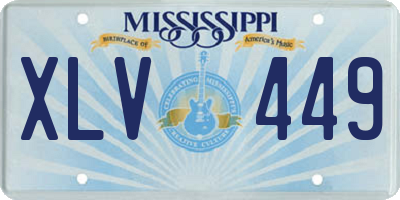 MS license plate XLV449