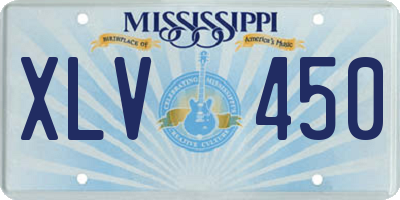 MS license plate XLV450