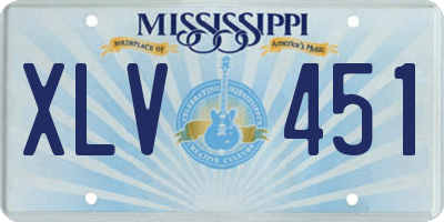 MS license plate XLV451