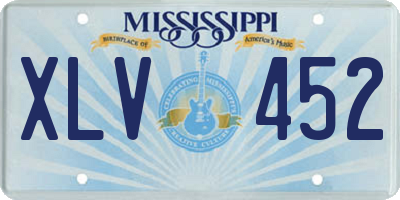 MS license plate XLV452