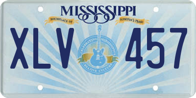 MS license plate XLV457