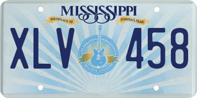 MS license plate XLV458