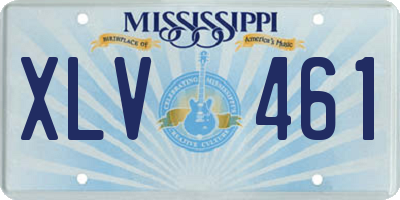 MS license plate XLV461