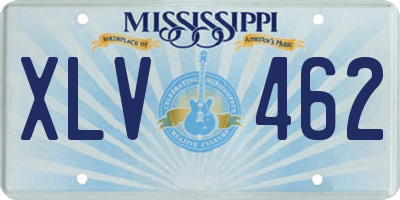 MS license plate XLV462