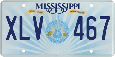 MS license plate XLV467