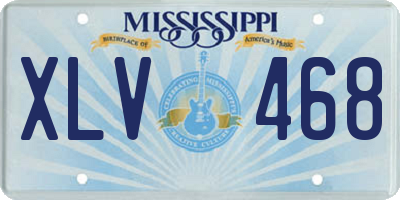 MS license plate XLV468