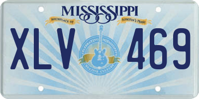 MS license plate XLV469