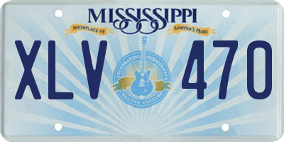 MS license plate XLV470