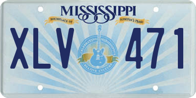 MS license plate XLV471