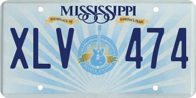 MS license plate XLV474