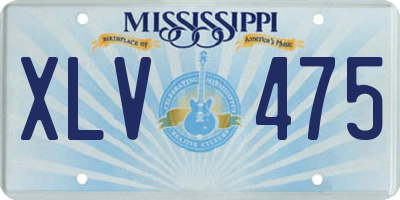MS license plate XLV475