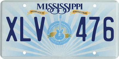 MS license plate XLV476