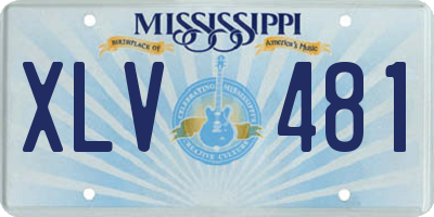 MS license plate XLV481