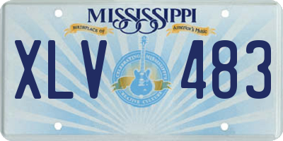 MS license plate XLV483