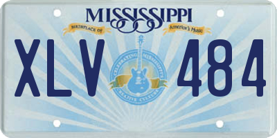 MS license plate XLV484