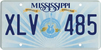MS license plate XLV485