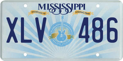 MS license plate XLV486