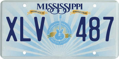 MS license plate XLV487