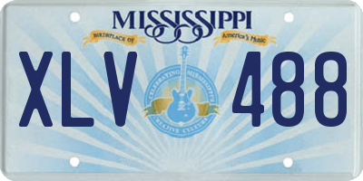 MS license plate XLV488