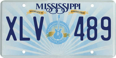 MS license plate XLV489
