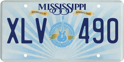 MS license plate XLV490