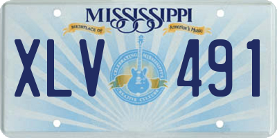 MS license plate XLV491