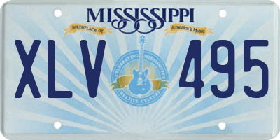 MS license plate XLV495