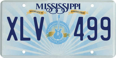 MS license plate XLV499