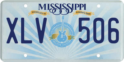 MS license plate XLV506