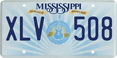 MS license plate XLV508