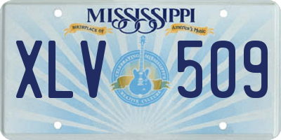 MS license plate XLV509