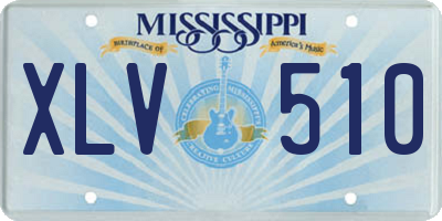 MS license plate XLV510