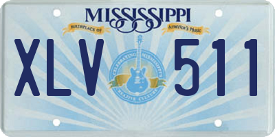 MS license plate XLV511