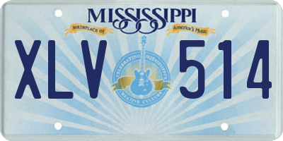 MS license plate XLV514