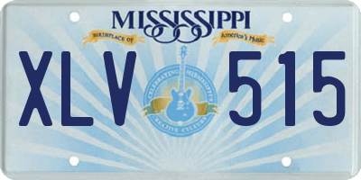 MS license plate XLV515