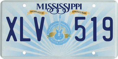 MS license plate XLV519