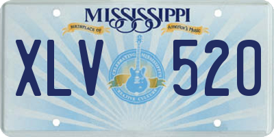 MS license plate XLV520